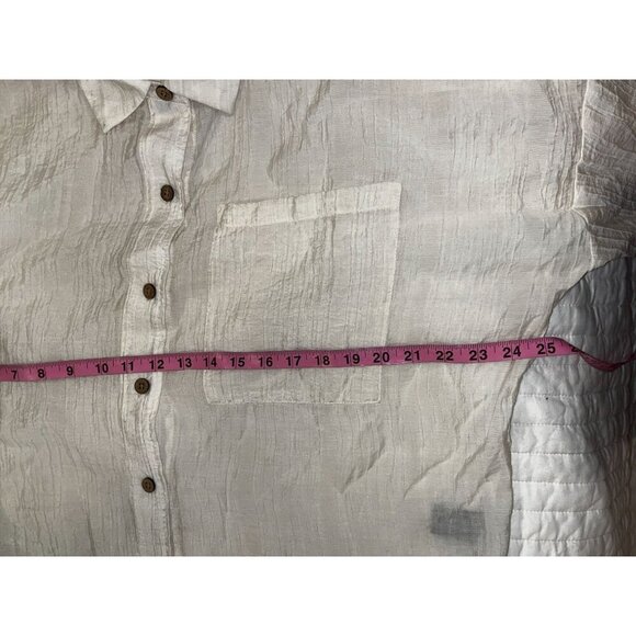 Torrid Ivory Buttom Up  Gauze Kimono Dress  Women's Size  2x - Picture 8 of 10